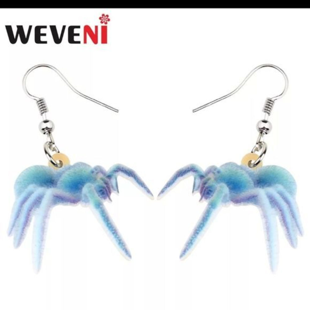 Spider Tarancula‎ Halloween Acrylic Earrings